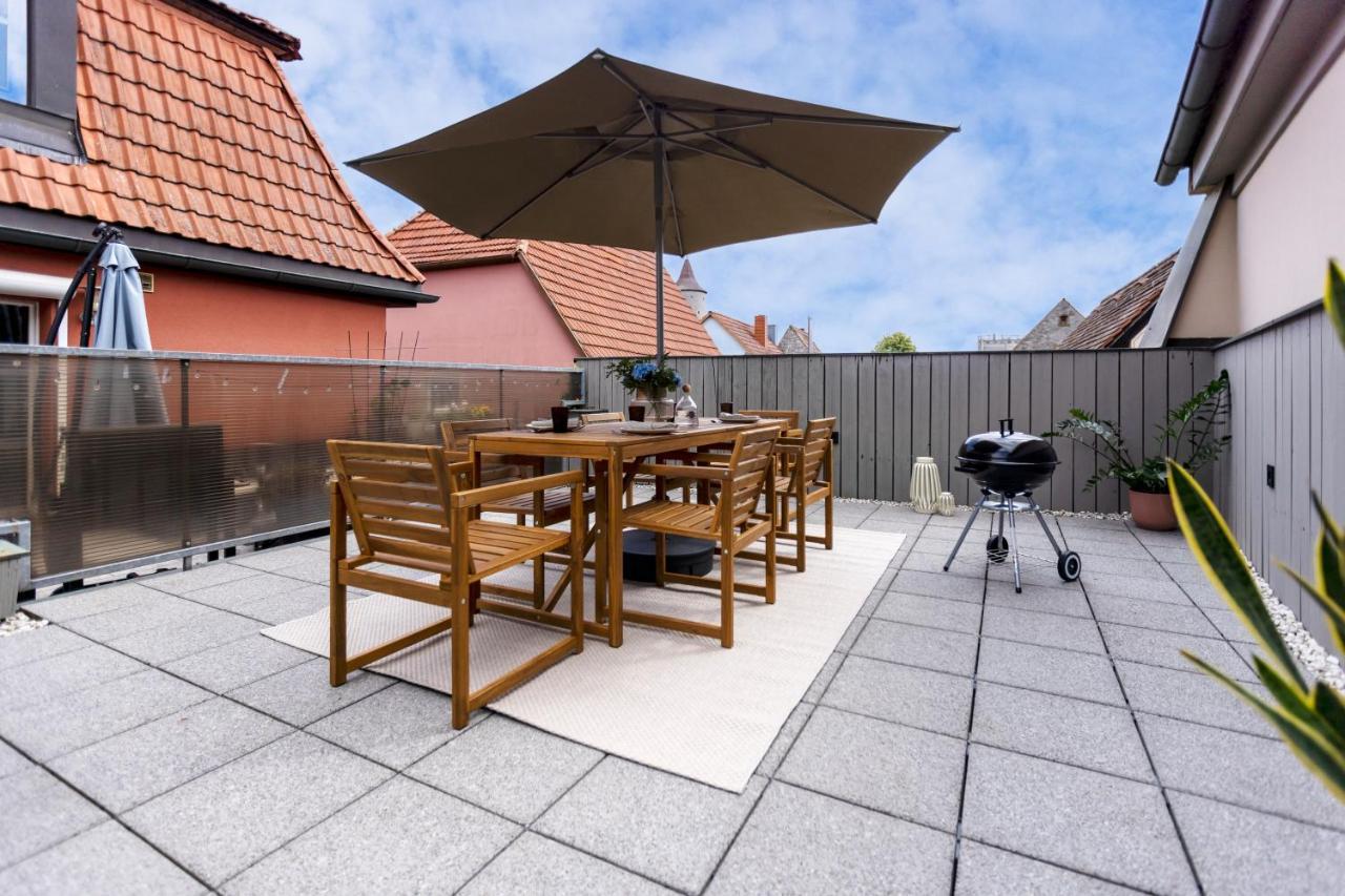 Homie Stay Badgasse - Fewos Am Main Mit Dachterrasse & Fahrradgarage Ochsenfurt Buitenkant foto